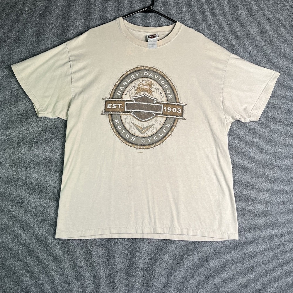Harley Davidson High Plains Clovis New Mexico T-shirt‎ Men's XL Short Sleeve Y2K